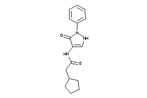 2-cyclopentyl-N-(5-keto-1-phenyl-3-pyrazolin-4-yl)acetamide