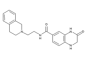 N-[2-(3,4-dihydro-1H-isoquinolin-2-yl)ethyl]-3-keto-2,4-dihydro-1H-quinoxaline-6-carboxamide