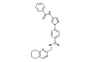 4-(4-benzamidopyrazol-1-yl)-N-(5,6,7,8-tetrahydroquinazolin-2-ylmethyl)benzamide