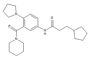 Image of 3-cyclopentyl-N-[3-(piperidine-1-carbonyl)-4-pyrrolidino-phenyl]propionamide