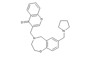 3-[[7-(pyrrolidinomethyl)-3,5-dihydro-2H-1,4-benzoxazepin-4-yl]methyl]chromone