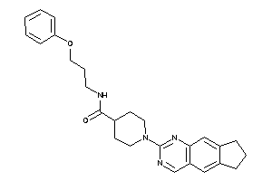 1-(7,8-dihydro-6H-cyclopenta[g]quinazolin-2-yl)-N-(3-phenoxypropyl)isonipecotamide