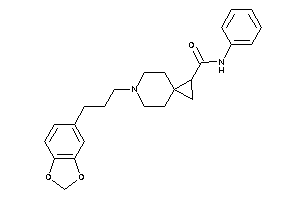 6-[3-(1,3-benzodioxol-5-yl)propyl]-N-phenyl-6-azaspiro[2.5]octane-2-carboxamide