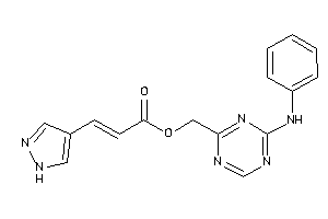 3-(1H-pyrazol-4-yl)acrylic Acid (4-anilino-s-triazin-2-yl)methyl Ester