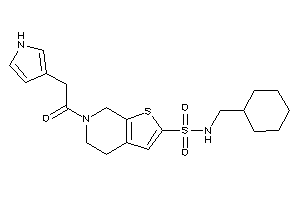 N-(cyclohexylmethyl)-6-[2-(1H-pyrrol-3-yl)acetyl]-5,7-dihydro-4H-thieno[2,3-c]pyridine-2-sulfonamide