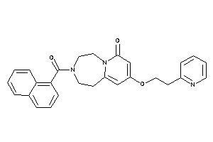 Image of 3-(1-naphthoyl)-9-[2-(2-pyridyl)ethoxy]-1,2,4,5-tetrahydropyrido[2,1-g][1,4]diazepin-7-one