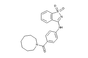 Azocan-1-yl-[4-[(1,1-diketo-1,2-benzothiazol-3-yl)amino]phenyl]methanone