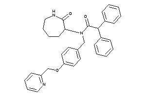 Image of N-(2-ketoazepan-3-yl)-2,2-diphenyl-N-[4-(2-pyridylmethoxy)benzyl]acetamide