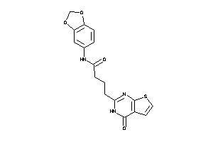 Image of N-(1,3-benzodioxol-5-yl)-4-(4-keto-3H-thieno[2,3-d]pyrimidin-2-yl)butyramide