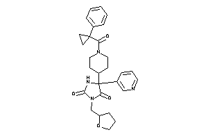 5-[1-(1-phenylcyclopropanecarbonyl)-4-piperidyl]-5-(3-pyridyl)-3-(tetrahydrofurfuryl)hydantoin