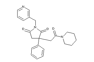 3-(2-keto-2-piperidino-ethyl)-3-phenyl-1-(3-pyridylmethyl)pyrrolidine-2,5-quinone