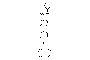 N-cyclopentyl-4-[4-(isochroman-1-ylmethylamino)piperidino]benzamide