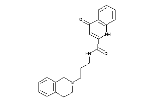 N-[3-(3,4-dihydro-1H-isoquinolin-2-yl)propyl]-4-keto-1H-quinoline-2-carboxamide