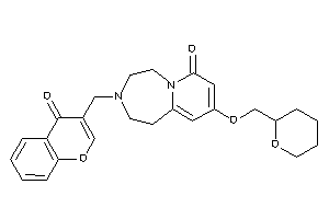 3-[(4-ketochromen-3-yl)methyl]-9-(tetrahydropyran-2-ylmethoxy)-1,2,4,5-tetrahydropyrido[2,1-g][1,4]diazepin-7-one