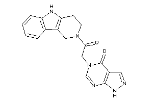 5-[2-keto-2-(1,3,4,5-tetrahydropyrido[4,3-b]indol-2-yl)ethyl]-1H-pyrazolo[3,4-d]pyrimidin-4-one