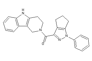 (1-phenyl-5,6-dihydro-4H-cyclopenta[c]pyrazol-3-yl)-(1,3,4,5-tetrahydropyrido[4,3-b]indol-2-yl)methanone