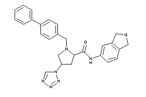 1-(4-phenylbenzyl)-N-phthalan-5-yl-4-(tetrazol-1-yl)pyrrolidine-2-carboxamide