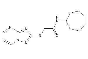 N-cycloheptyl-2-([1,2,4]triazolo[1,5-a]pyrimidin-2-ylthio)acetamide