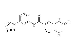 3-keto-N-[3-(tetrazol-1-yl)phenyl]-2,4-dihydro-1H-quinoxaline-6-carboxamide