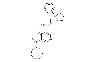 5-(azepane-1-carbonyl)-4-keto-N-[(1-phenylcyclopentyl)methyl]-1H-pyridine-3-carboxamide