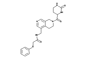 Image of 2-(phenylthio)-N-[[7-(2-thioxohexahydropyrimidine-4-carbonyl)-6,8-dihydro-5H-2,7-naphthyridin-4-yl]methyl]acetamide