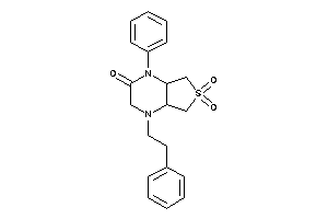 6,6-diketo-4-phenethyl-1-phenyl-4a,5,7,7a-tetrahydro-3H-thieno[3,4-b]pyrazin-2-one