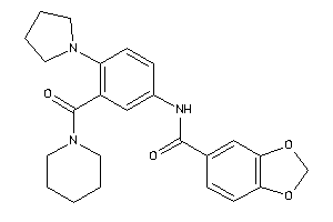 N-[3-(piperidine-1-carbonyl)-4-pyrrolidino-phenyl]-piperonylamide