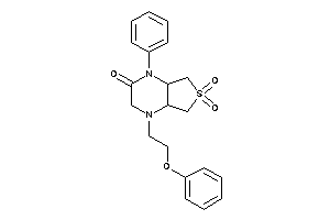 6,6-diketo-4-(2-phenoxyethyl)-1-phenyl-4a,5,7,7a-tetrahydro-3H-thieno[3,4-b]pyrazin-2-one