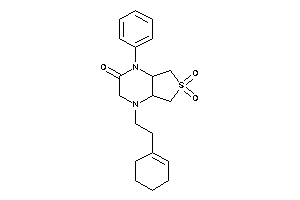 4-(2-cyclohexen-1-ylethyl)-6,6-diketo-1-phenyl-4a,5,7,7a-tetrahydro-3H-thieno[3,4-b]pyrazin-2-one