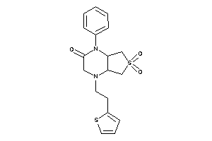 6,6-diketo-1-phenyl-4-[2-(2-thienyl)ethyl]-4a,5,7,7a-tetrahydro-3H-thieno[3,4-b]pyrazin-2-one