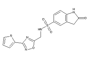 2-keto-N-[[3-(2-thienyl)-1,2,4-oxadiazol-5-yl]methyl]indoline-5-sulfonamide