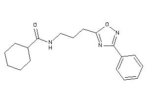 Image of N-[3-(3-phenyl-1,2,4-oxadiazol-5-yl)propyl]cyclohexanecarboxamide