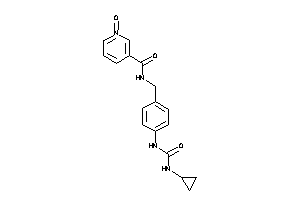 N-[4-(cyclopropylcarbamoylamino)benzyl]-1-keto-nicotinamide