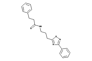 3-phenyl-N-[3-(3-phenyl-1,2,4-oxadiazol-5-yl)propyl]propionamide