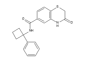 Image of 3-keto-N-(1-phenylcyclobutyl)-4H-1,4-benzothiazine-6-carboxamide