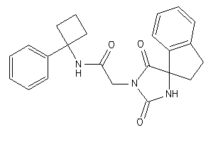 2-(2,5-diketospiro[imidazolidine-4,1'-indane]-1-yl)-N-(1-phenylcyclobutyl)acetamide