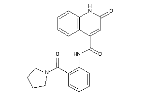 2-keto-N-[2-(pyrrolidine-1-carbonyl)phenyl]-1H-quinoline-4-carboxamide