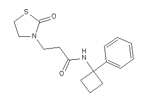 3-(2-ketothiazolidin-3-yl)-N-(1-phenylcyclobutyl)propionamide