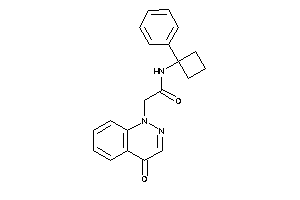 2-(4-ketocinnolin-1-yl)-N-(1-phenylcyclobutyl)acetamide