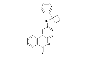 2-(2,4-diketoquinazolin-1-yl)-N-(1-phenylcyclobutyl)acetamide