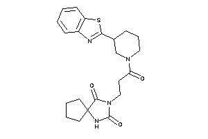 Image of 3-[3-[3-(1,3-benzothiazol-2-yl)piperidino]-3-keto-propyl]-1,3-diazaspiro[4.4]nonane-2,4-quinone