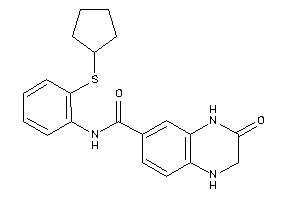 N-[2-(cyclopentylthio)phenyl]-3-keto-2,4-dihydro-1H-quinoxaline-6-carboxamide