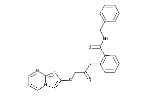 N-benzyl-2-[[2-([1,2,4]triazolo[1,5-a]pyrimidin-2-ylthio)acetyl]amino]benzamide