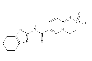 Image of 2,2-diketo-N-(4,5,6,7-tetrahydro-1,3-benzothiazol-2-yl)-3,4-dihydropyrido[2,1-c][1,2,4]thiadiazine-7-carboxamide