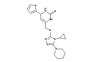 6-[[(4-cyclopropyl-5-piperidino-1,2,4-triazol-3-yl)thio]methyl]-4-(2-furyl)-3,4-dihydro-1H-pyrimidin-2-one