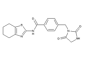 4-[(2,5-diketoimidazolidin-1-yl)methyl]-N-(4,5,6,7-tetrahydro-1,3-benzothiazol-2-yl)benzamide