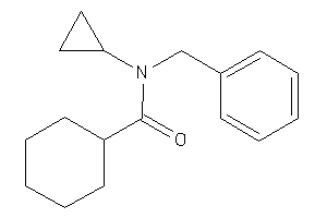 N-benzyl-N-cyclopropyl-cyclohexanecarboxamide
