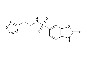 N-(2-isoxazol-3-ylethyl)-2-keto-3H-1,3-benzoxazole-6-sulfonamide