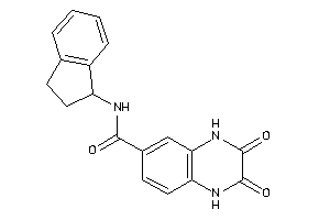 Image of N-indan-1-yl-2,3-diketo-1,4-dihydroquinoxaline-6-carboxamide