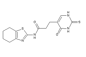 3-(4-keto-2-thioxo-1H-pyrimidin-5-yl)-N-(4,5,6,7-tetrahydro-1,3-benzothiazol-2-yl)propionamide
